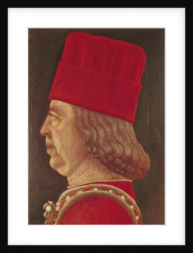 Portrait of Borso d'Este, Prince of Ferrara by Baldassare d' Este