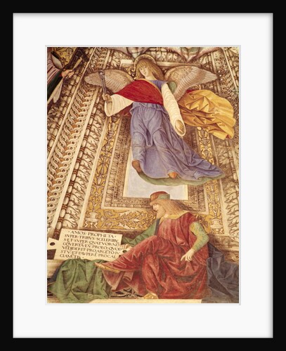 Amos and the Angel holding the pincers of the Passion of Christ by Melozzo da Forli