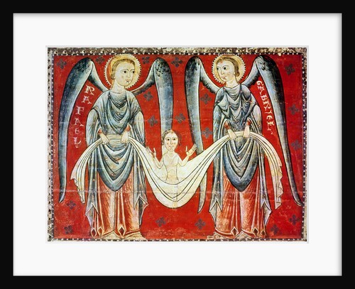St. Gabriel and St. Raphael, c.1200 by Master of the Llusanes