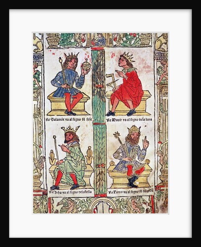 King David, Solomon, Luba and Turnis by Italian School