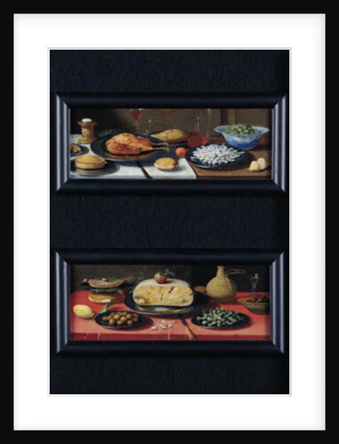 Four Still Lives of Food and Fruit by Jan van the Elder Kessel