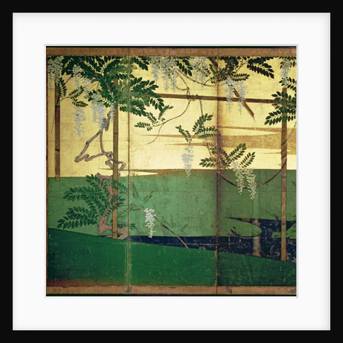 Wisteria in blossom by Soen Hasegawa