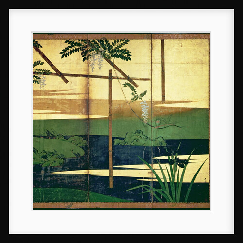 Wisteria in blossom by Soen Hasegawa