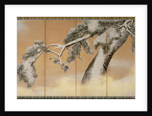 The Pines under Snow by Maruyama Okyo
