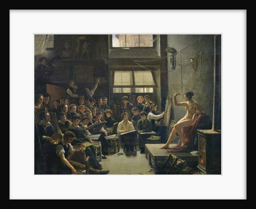 The Studio of Baron Antoine Jean Gros by Auguste Antoine Masse