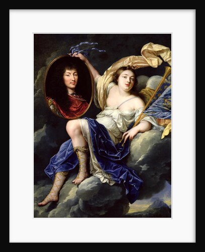 Fame Presenting a Portrait of Louis XIV to France by Jean Nocret