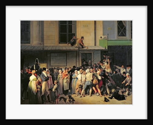The Entrance to the Theatre de l'Ambigu-Comique before a Free Performance, 1819 by Louis Leopold Boilly