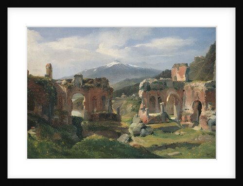 Ruins of the Theatre at Taormina by Achille Etna Michallon