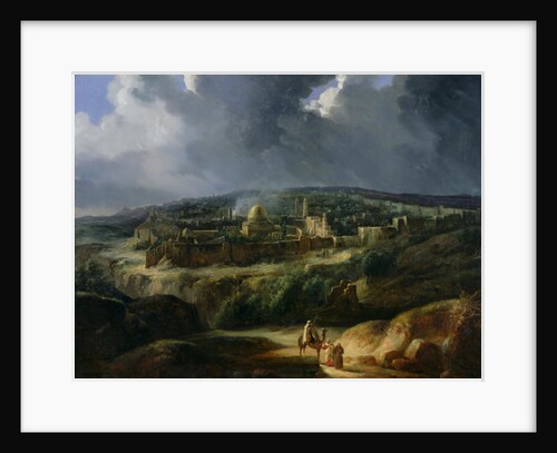 View of Jerusalem from the Valley of Jehoshaphat, 1825 by Auguste Forbin