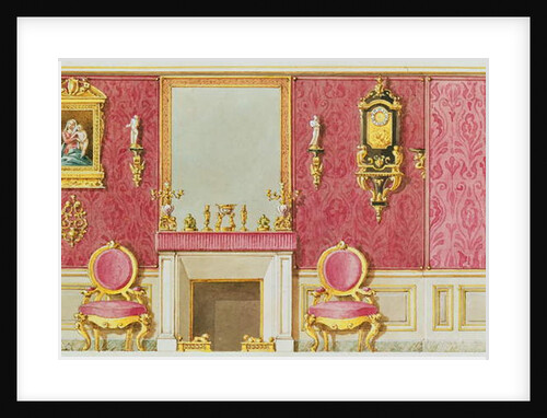Design for a salon at rue Fortunee, the house bought by Balzac in 1847 by French School