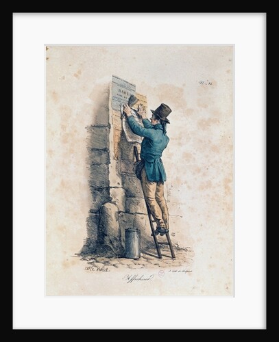 Billposter by Antoine Charles Horace Vernet