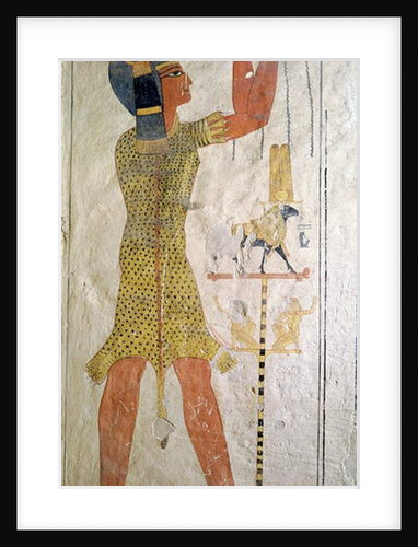 An Inmutef priest making an offering by Egyptian 20th Dynasty