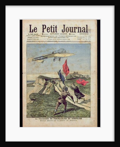 Louis Bleriot landing at Dover by French School