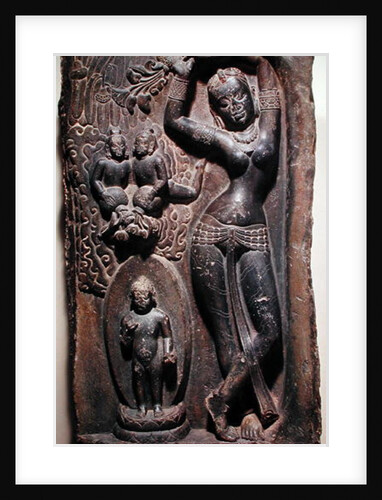 Queen Maya giving birth to the future Buddha by Nepalese School