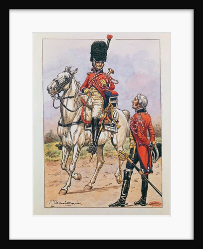 Bugler of the elite cavalry of the Imperial Guard, 1804-06 by P. Benigni