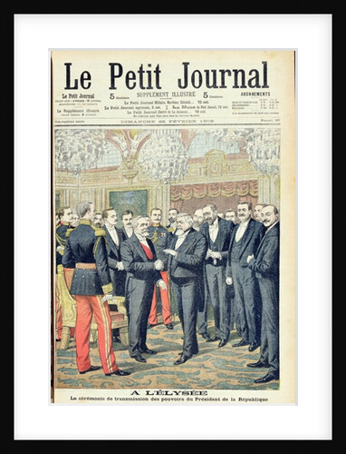 In the Elysee Palace, the Ceremonial Transfer of Powers of the President of the French Republic by French School