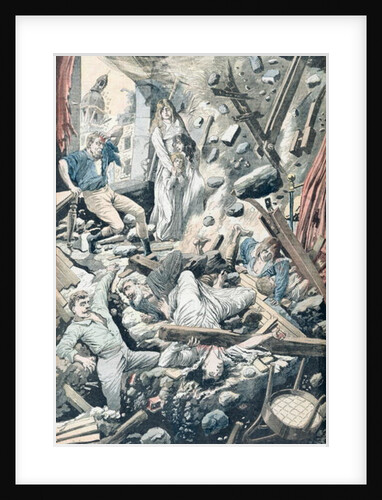 The Horrible Consequences of a Terrible Earthquake in San Francisco by French School