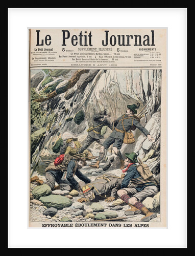 A Horrifying Rock Fall in Tyrol by French School