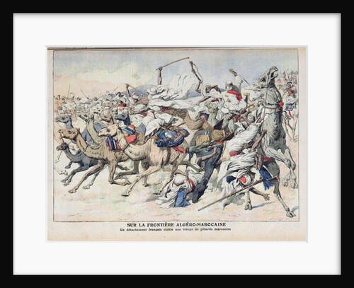 On the Algero-Moroccan Frontier, a French Detachment Punishing a Band of Moroccan Pillagers by French School