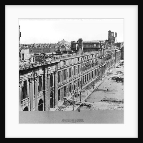 Disasters of War: The Tuileries during the Commune of Paris, 1871 by French Photographer