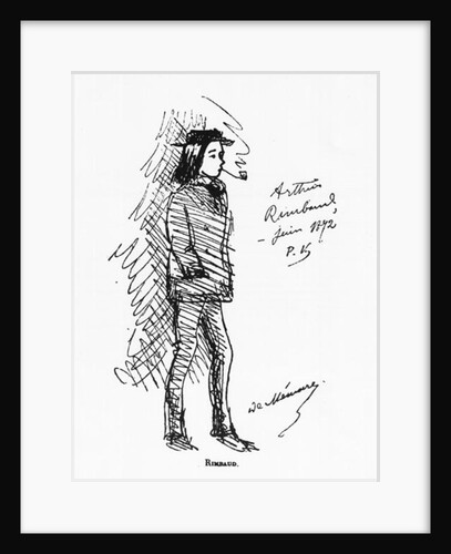 Arthur Rimbaud, June 1872 by Paul Verlaine