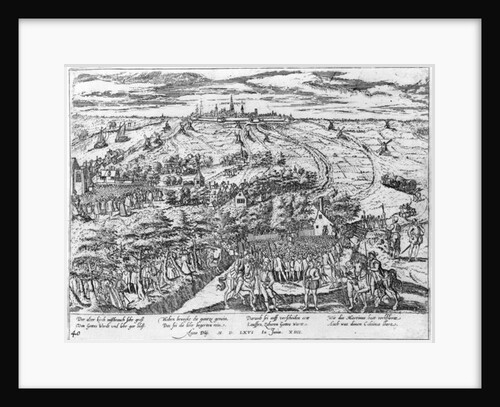 Protestants meeting in the open around Antwerp, 1576 by Flemish School