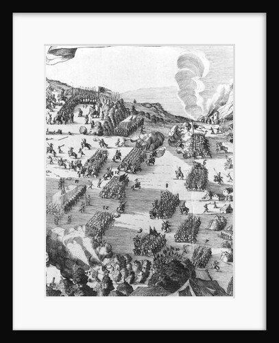 General view of the battle of Muhlberg, detail, 24th April 1547 by German School