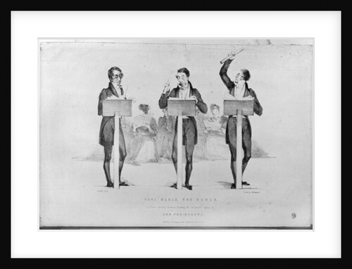 Carl Maria von Weber at Covent Garden Theatre Leading his Celebrated Opera of 'Der Freischutz', 1826 by George Hayter