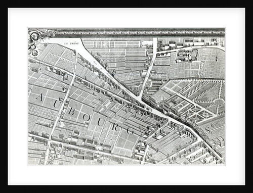 Plan of Paris, known as the 'Plan de Turgot' by Louis (after) Bretez