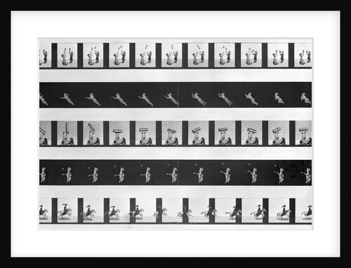 Picture strips for a praxinoscope, late 19th century by French School