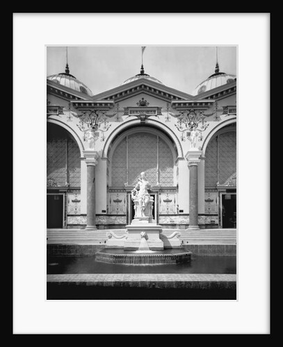 Portico and fountain at the Universal Exhibition, Paris by Adolphe Giraudon