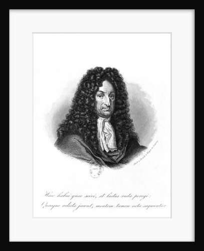 Portrait of Gottfried Wilhelm Baron de Leibniz by School German