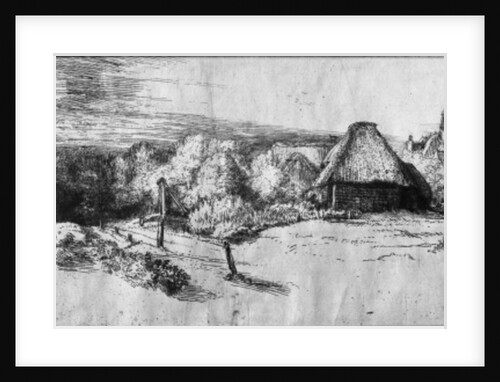 Large Landscape with a Tower, c.1650 by Rembrandt Harmensz. van Rijn