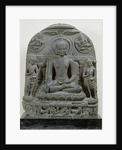 Seated Buddha in meditation by Indian School