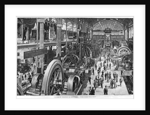 The French Electrical Machinery Gallery at the Universal Exhibition of 1900 by French School