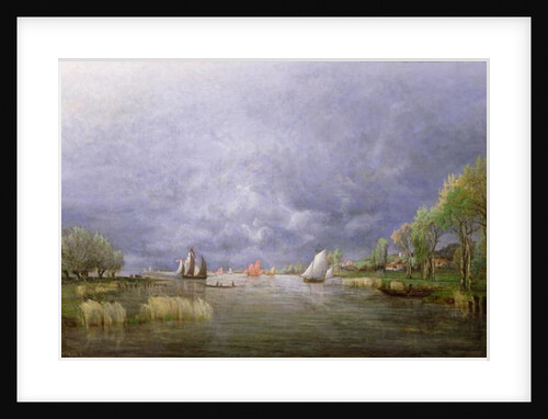 Banks of the Loire in Spring, Storm Effect, 1857 by Charles Leroux