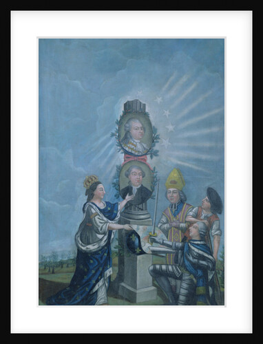 France Receiving the Wishes of the Nation from the Three Orders and presenting them to Louis XVI and Jacques Necker 1789 by Dubois