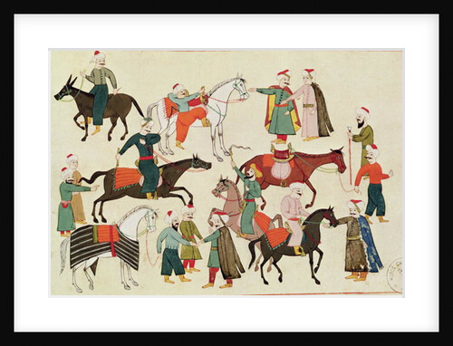 Ms 1671 A Horse Market, c.1580 by Islamic School