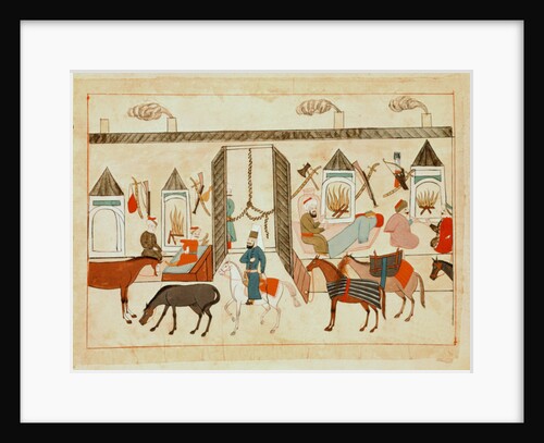 Ms 1671 Interior of the Sultan's Palace in Istanbul, c.1580 by Islamic School