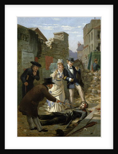 Exchanging Pleasantries before the Body of a Communard by French School