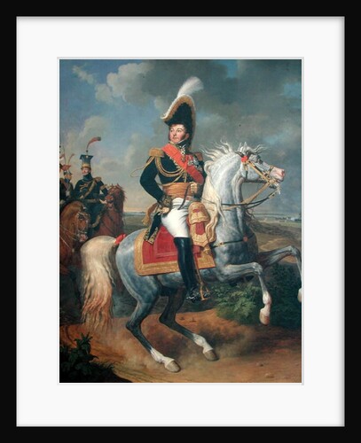 Equestrian Portrait of General Jean Rapp 1816 by Louis Jean Francois I Lagrenee