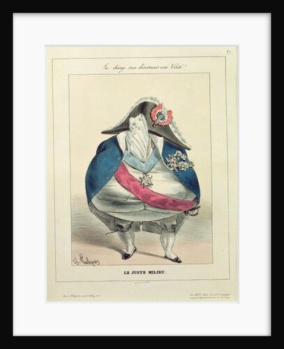 The Happy Medium, caricature of Louis-Philippe by Charles Philipon