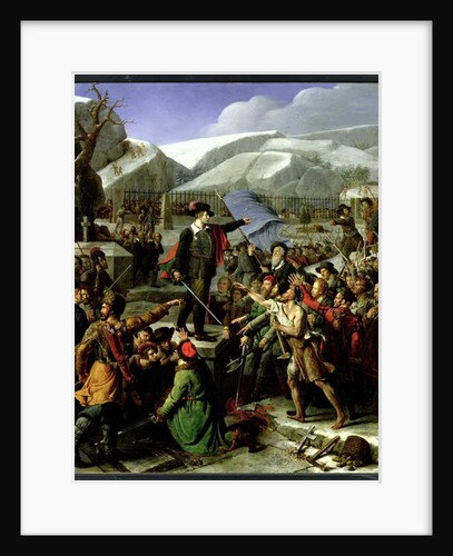 Gustaf Vasa Addressing the Peasants of Dalecarlia by Fortune Dufau