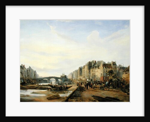 Pont Marie and the Quai Saint-Paul by Charles Louis Mozin