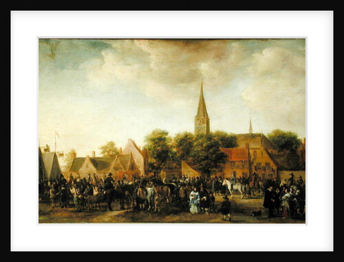 Horse Market at Valkenburg by Sybrandt van Beest