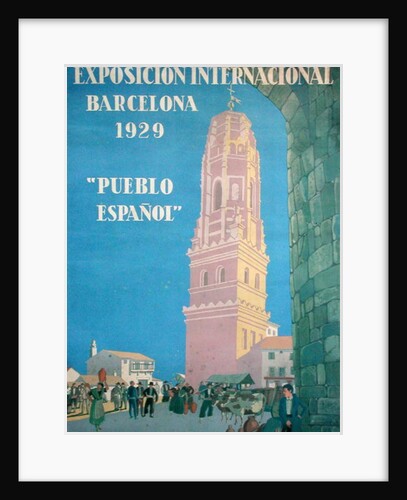 Poster advertising the International Exhibiton in Barcelona, 1929 by Xavier Nogues