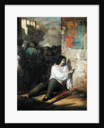 The Barricade in 1848 or, The Injured Insurgent, 1848-52 by Tony Johannot
