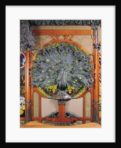 A peacock by Alphonse Marie Mucha