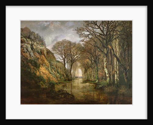 The Erdre, Winter, 1857 by Charles Leroux