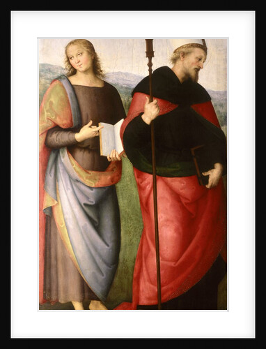 St. John the Evangelist and St. Augustine of Hippo, c.1502-21 by Pietro Perugino